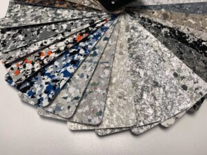 Epoxy garage floor coating colors by Hovan The Sealing Man in the Lehigh Valley