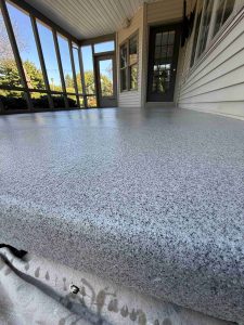 Garage floor epoxy coating in Allentown, PA