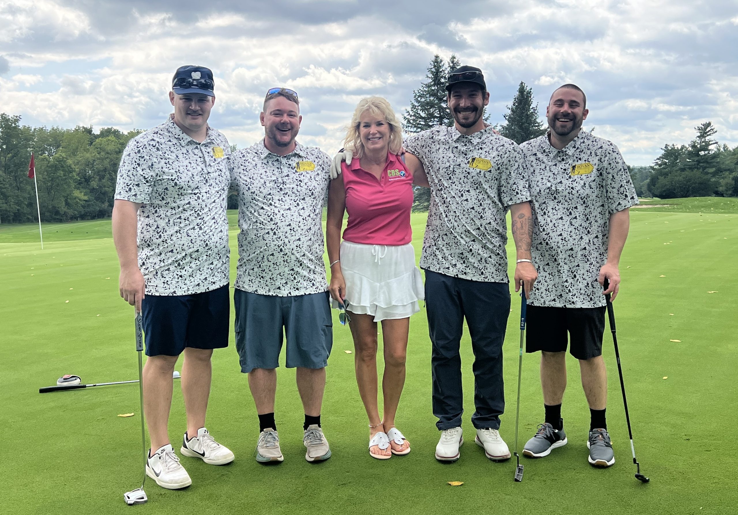 A group of golfers
